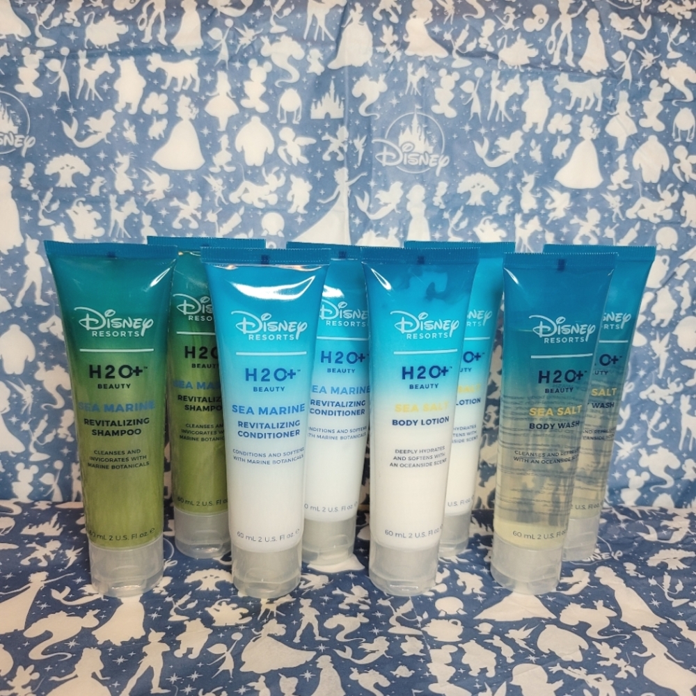 H2O+ Disney Parks Beauty Spa Travel Size Toiletries